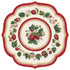 Decorative placemat with illustrated strawberry design on a white background.