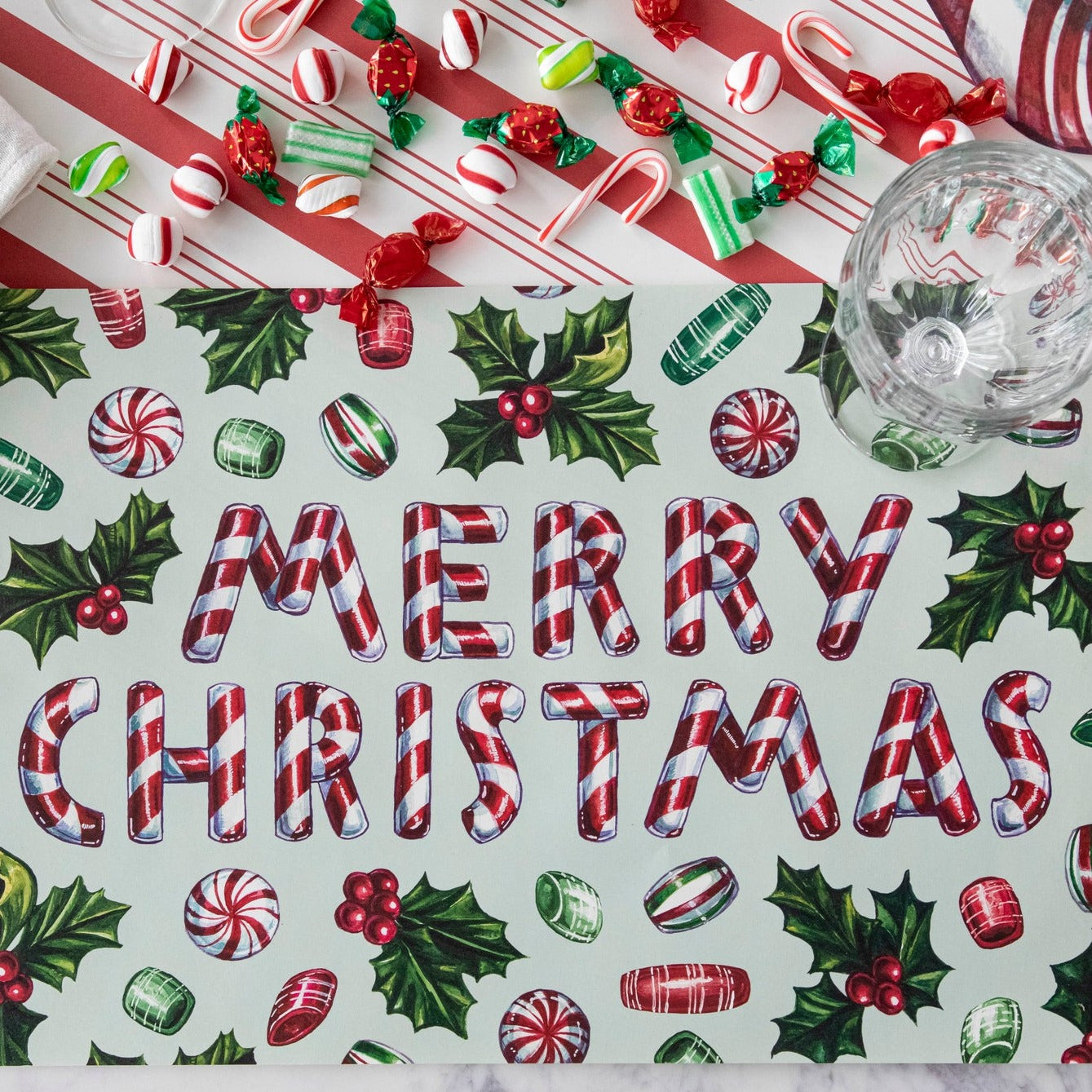 Merry Christmas Candy Placemat