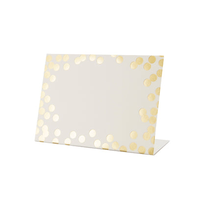 Gold Foil Confetti Place Card