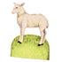 A Little Lamb Place Card by Hester & Cook is standing on top of a grassy Easter Garden hill.