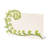 A Hester & Cook Fiddlehead Fern Place Card with writing space.