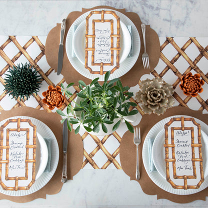 Die-cut Kraft French Frame Placemat