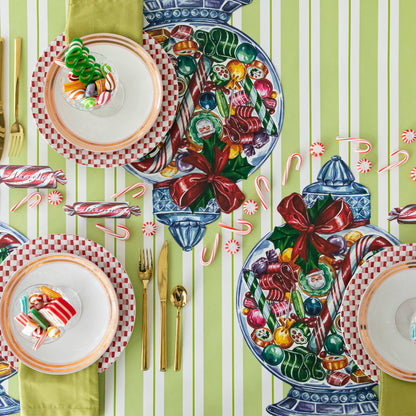 Christmas tablesetting with Die-cut Candy Jar Placemat 