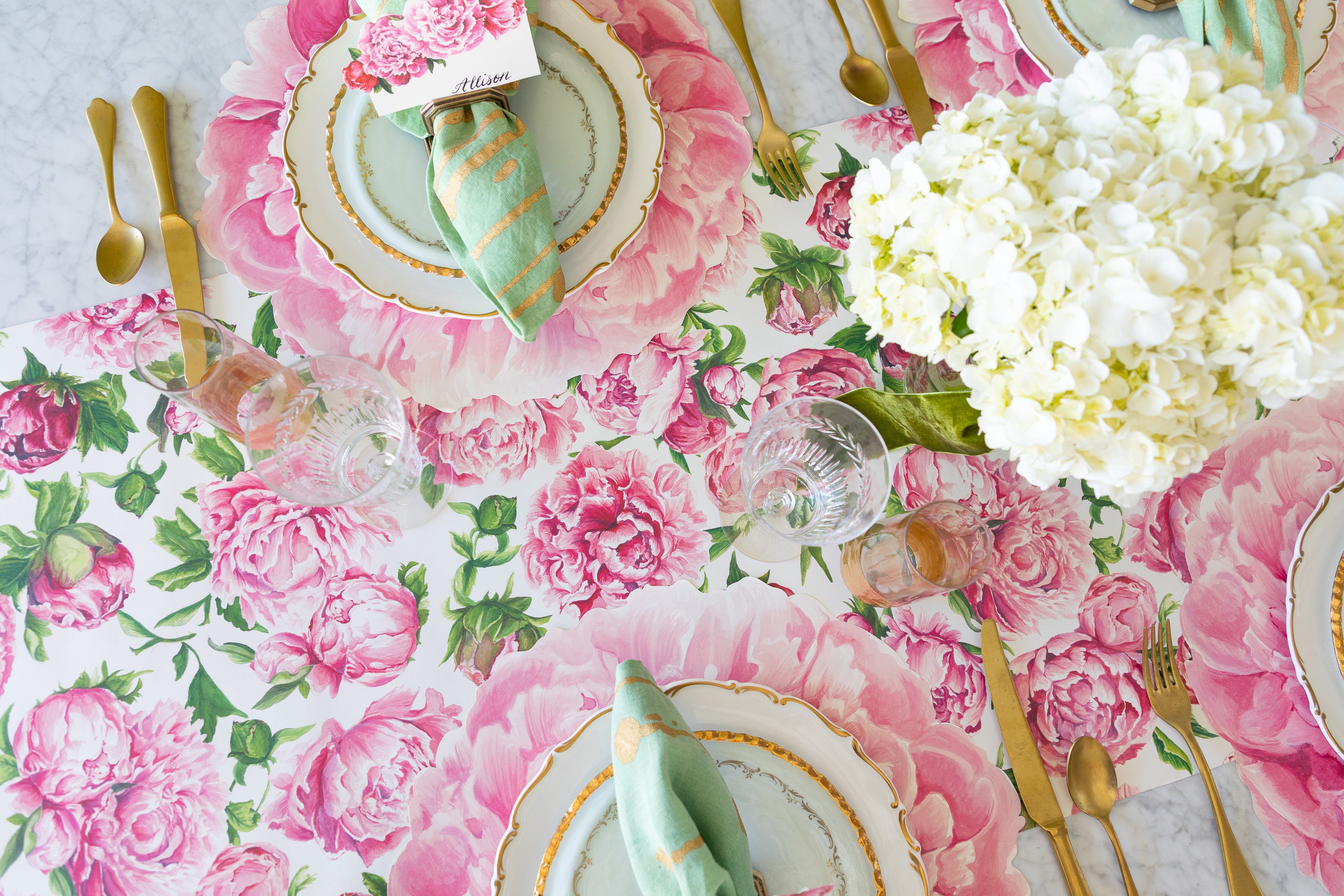 Peonies in Bloom Runner