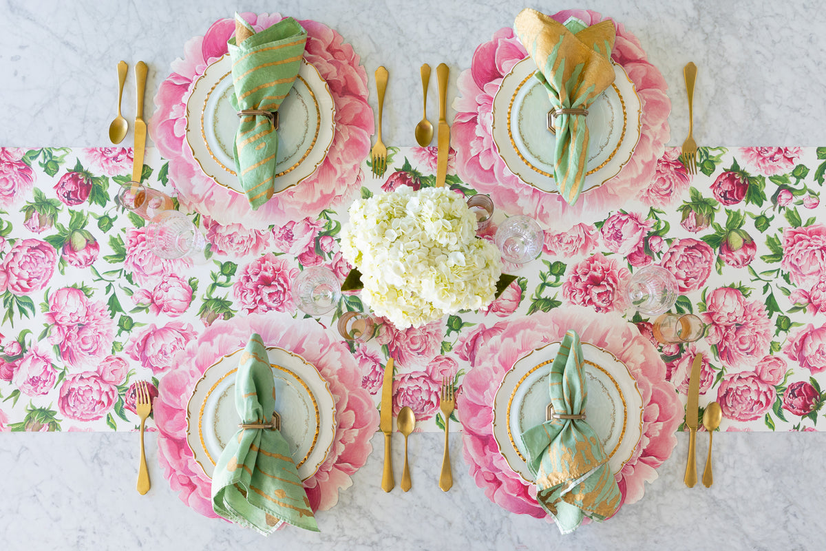 Peonies in Bloom Table Runner
