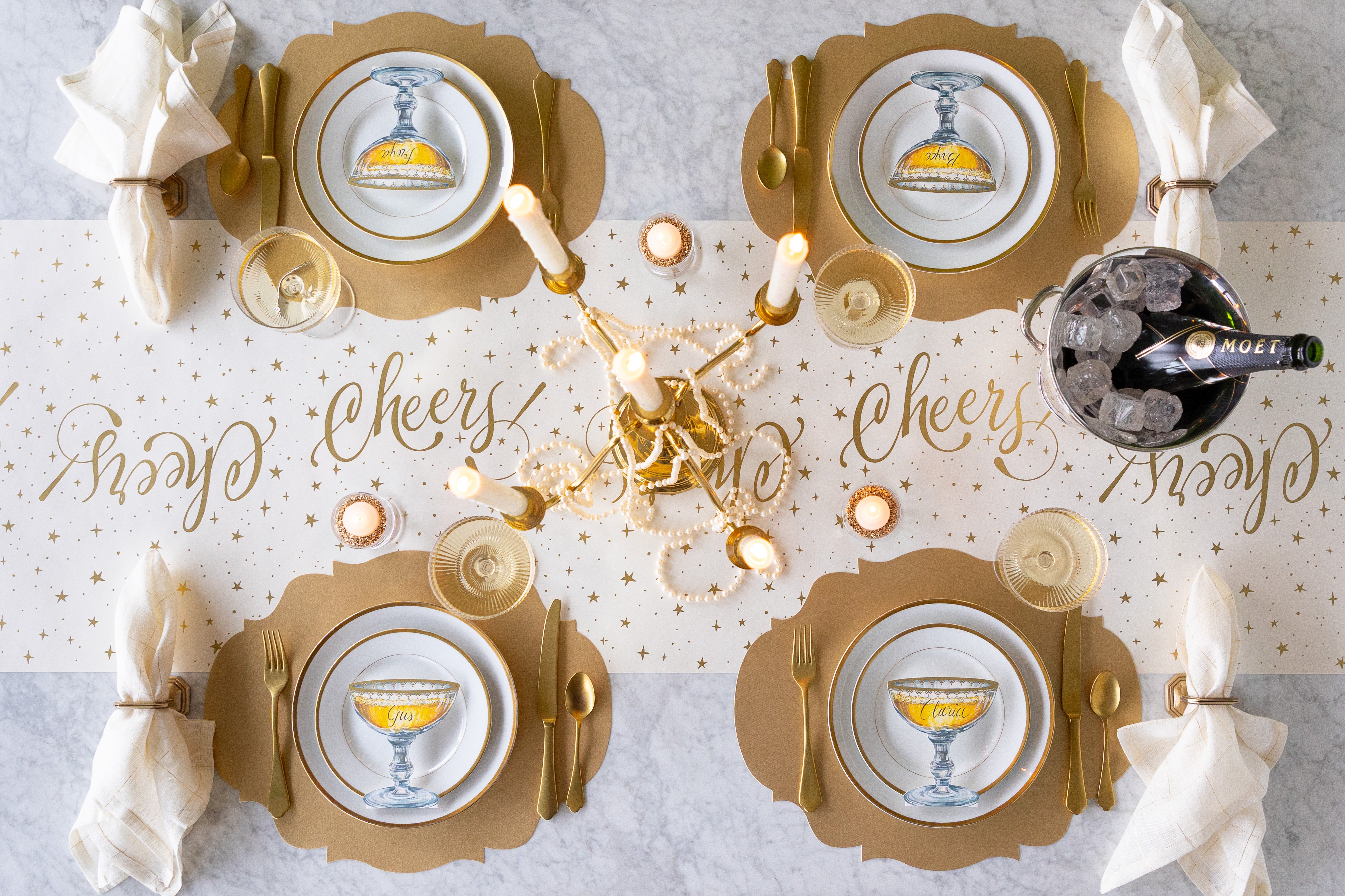 Die-cut Gold French Frame Placemat – Hester & Cook