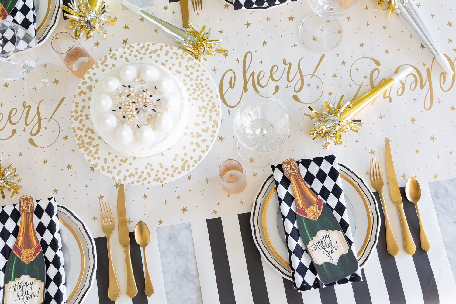 Decorative table setting with &