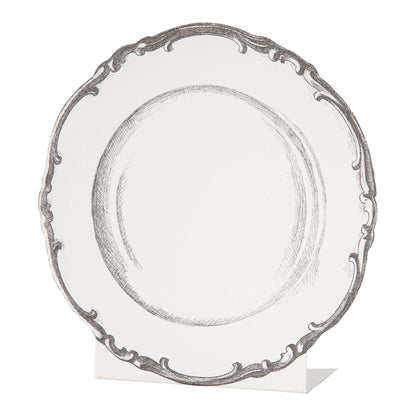 Vintage Plate Place Card features a classic china pattern and plenty of writing space.