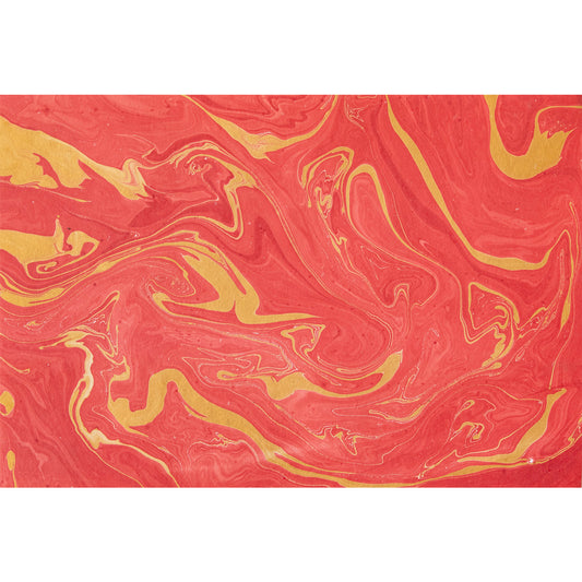 Red & Gold Vein Marbled Placemat
