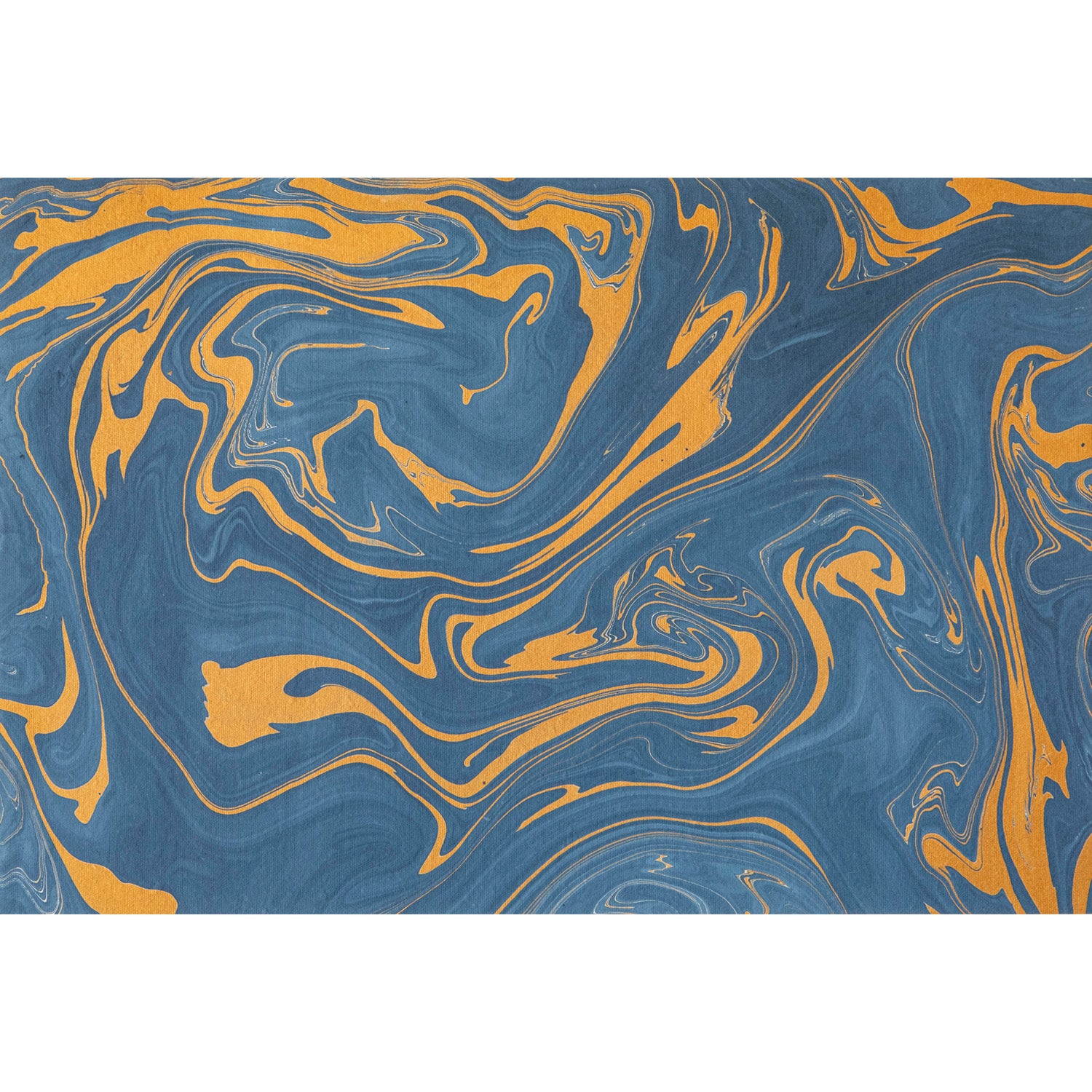 Blue &amp; Gold Vein Marbled Placemat