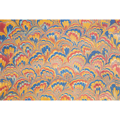Red &amp; Blue Peacock Marbled Placemat