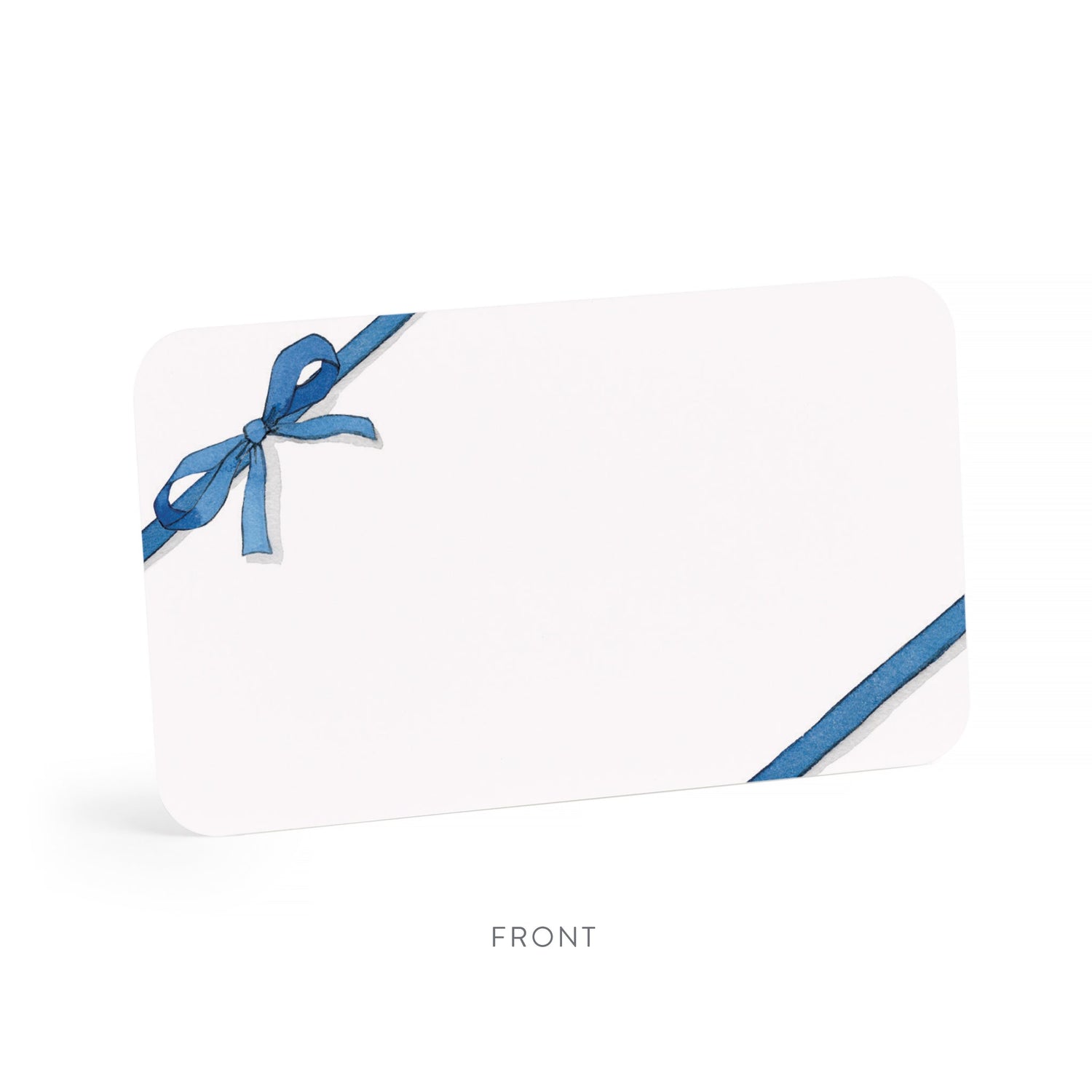 Front of Blue Bow Little Note. 