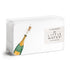 Pack of E. Frances Little Notes with a bottle and flying cork design on a white background.