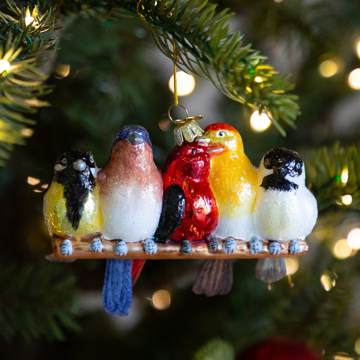 Songbirds on a Branch Ornament