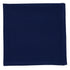 Navy blue fabric square on a white background.