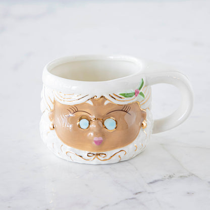 Brown Mrs. Papa Noel Mug