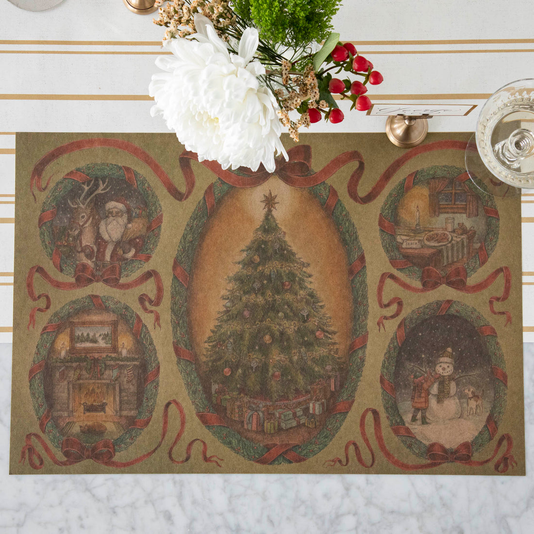 Kraft O Christmas Tree Placemat