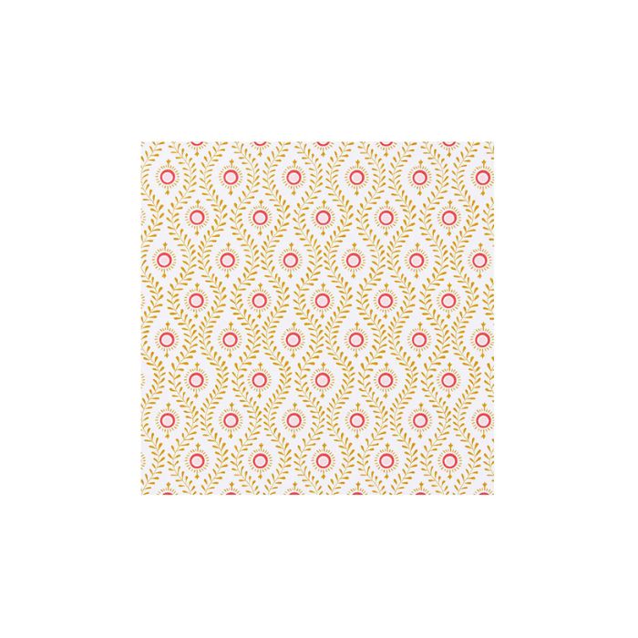 Patterned paper with floral design on a white background