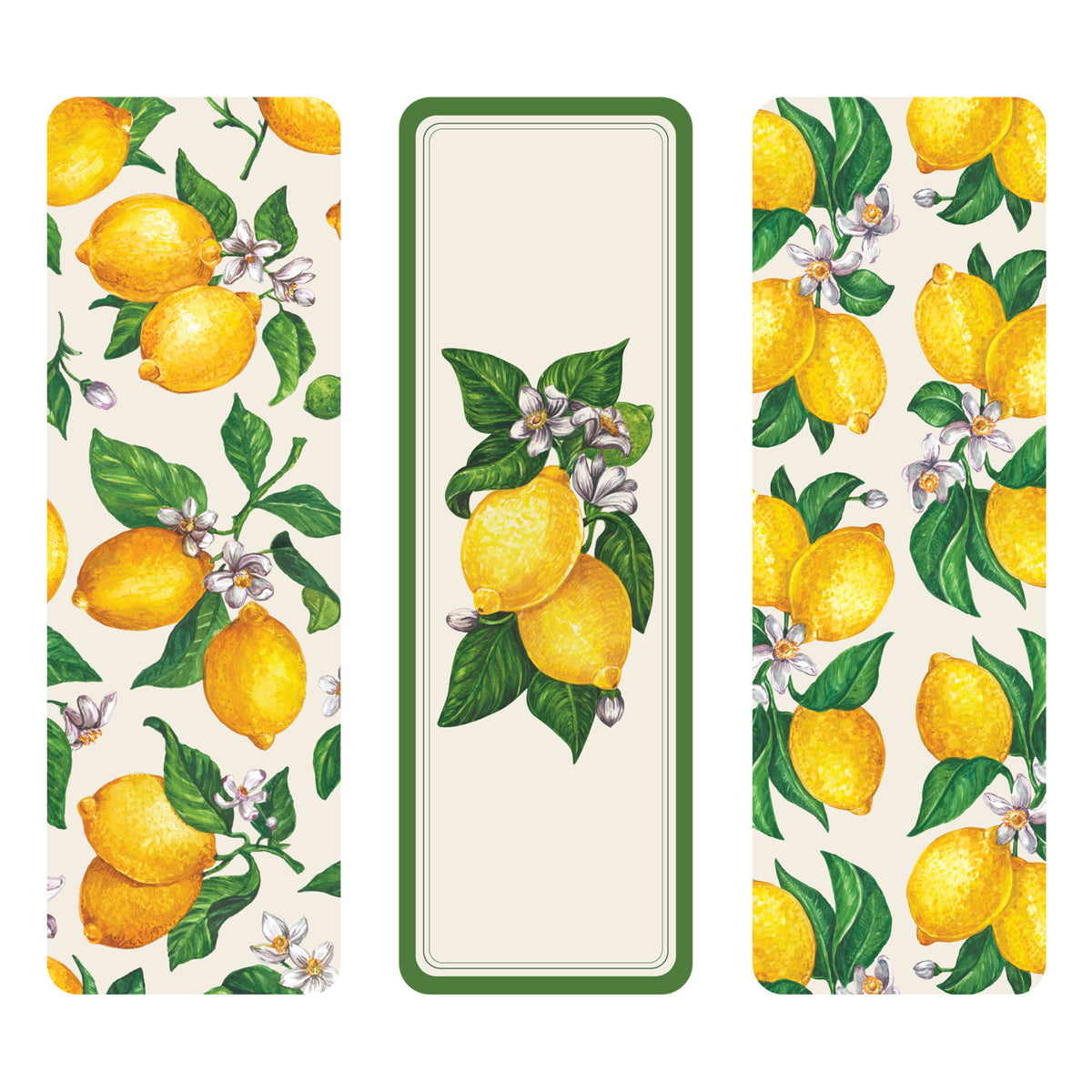 Lemon Bookmark Lemon Bookmarks Set of 3 – Hester & Cook