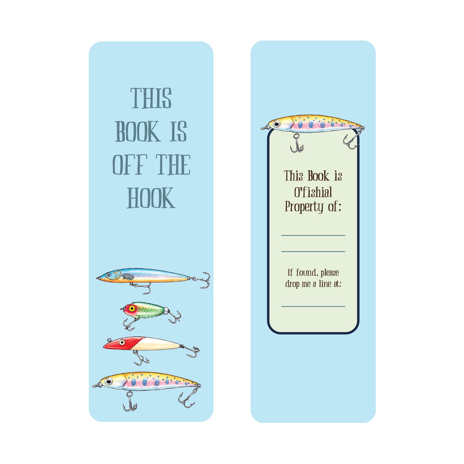 a fishing lure pun Sofishticated Bookmarks (Set of 3)