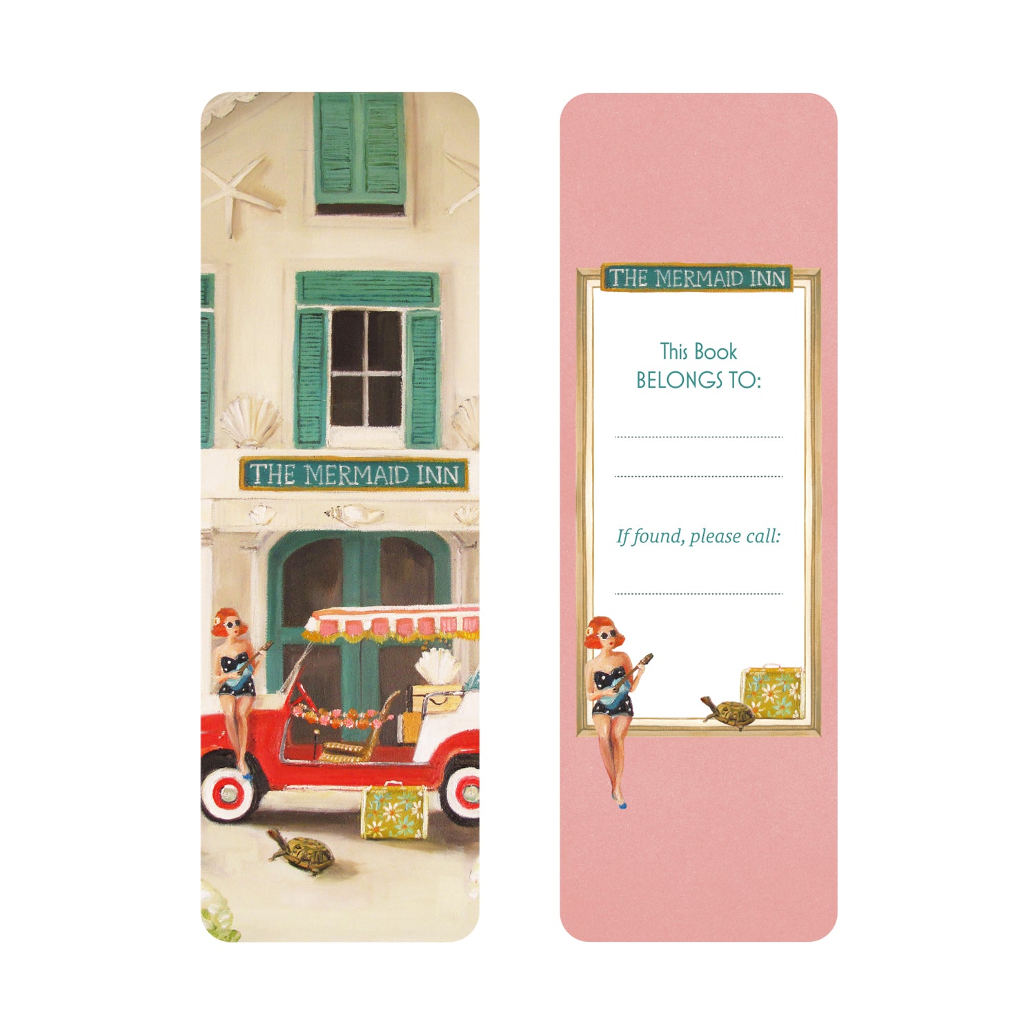 Bookmarks with vintage design of &