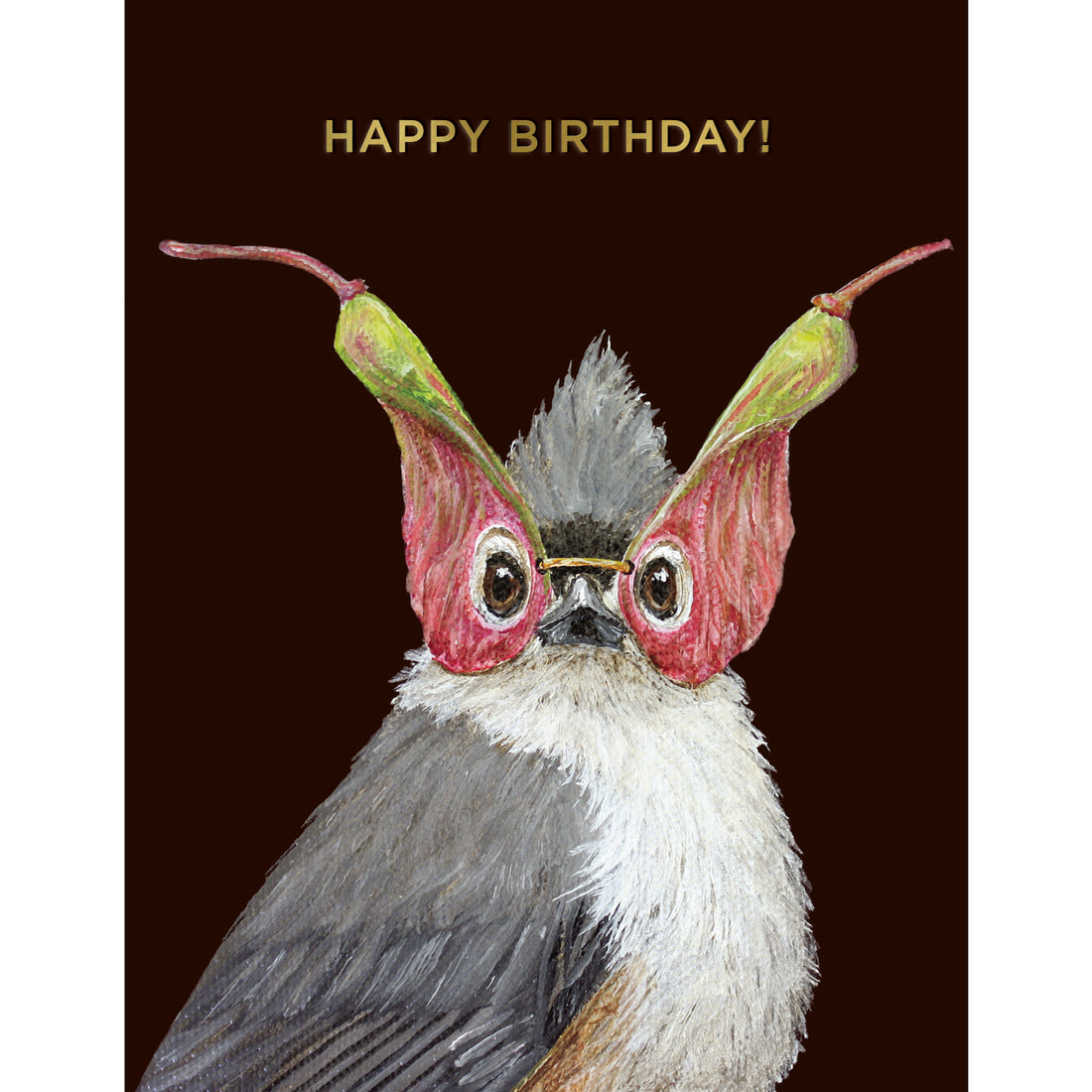 An original Birthday Titmouse Card featuring Vicki Sawyer&