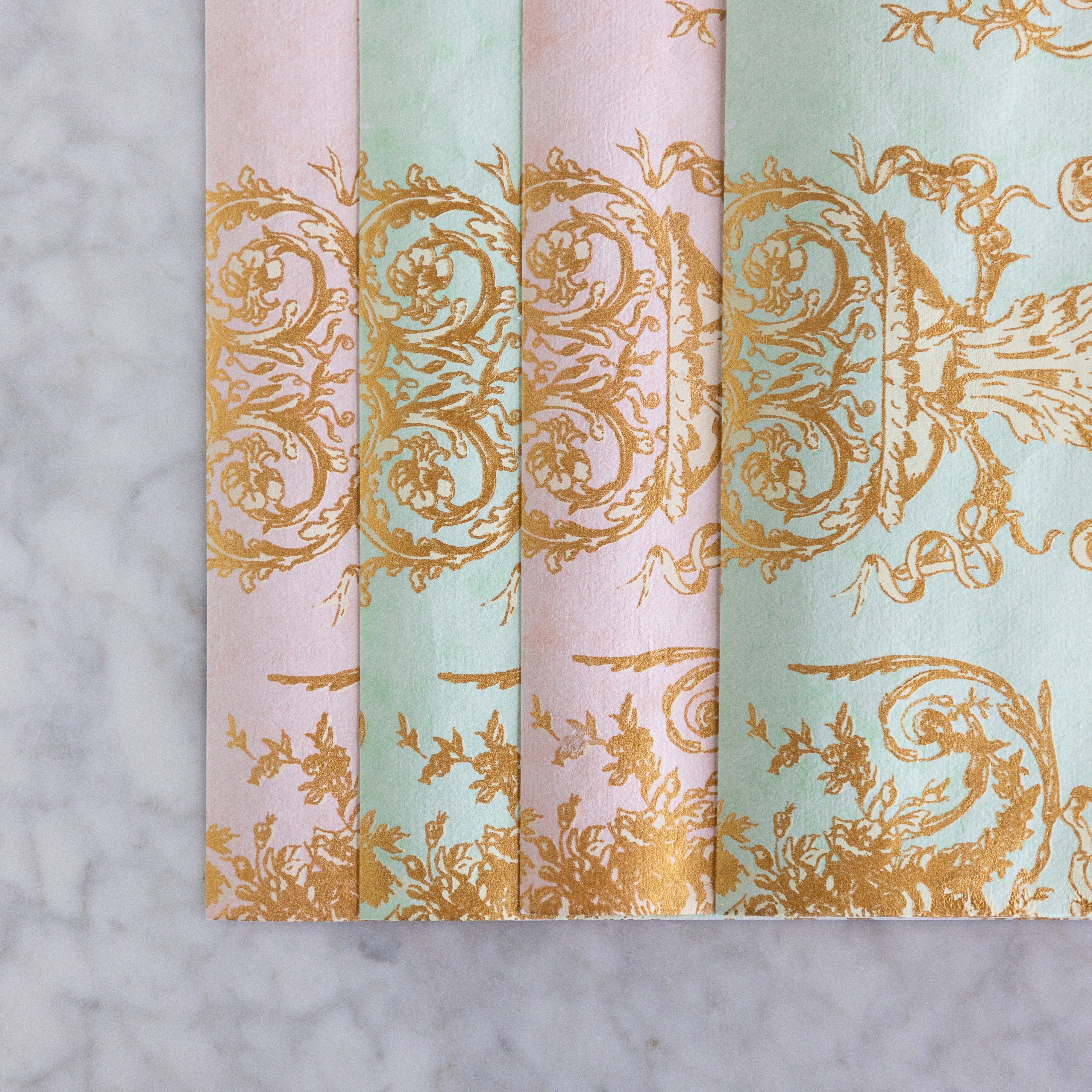 Gilded Scroll Wrapping Sheets