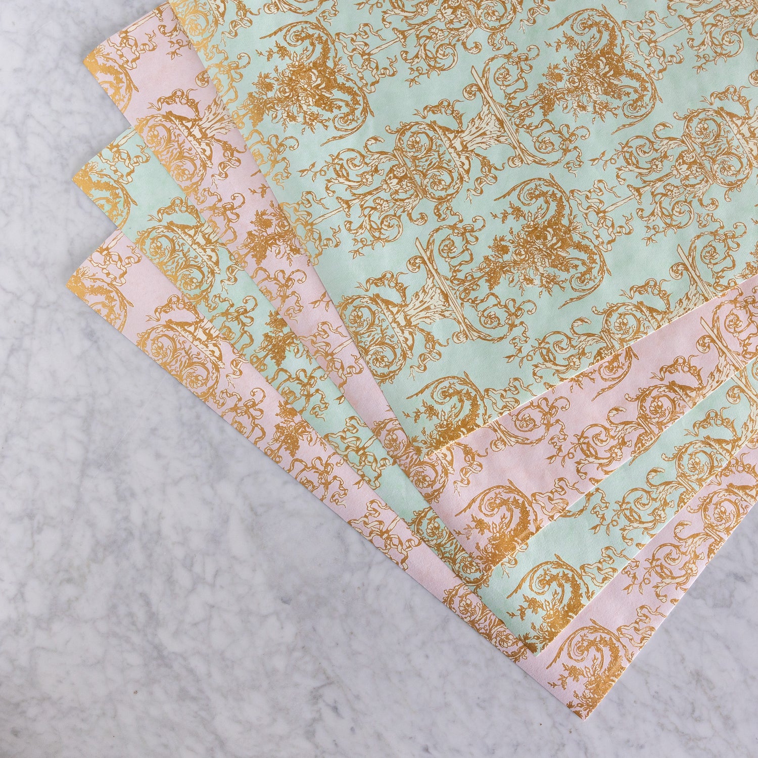 Gilded Scroll Wrapping Sheets