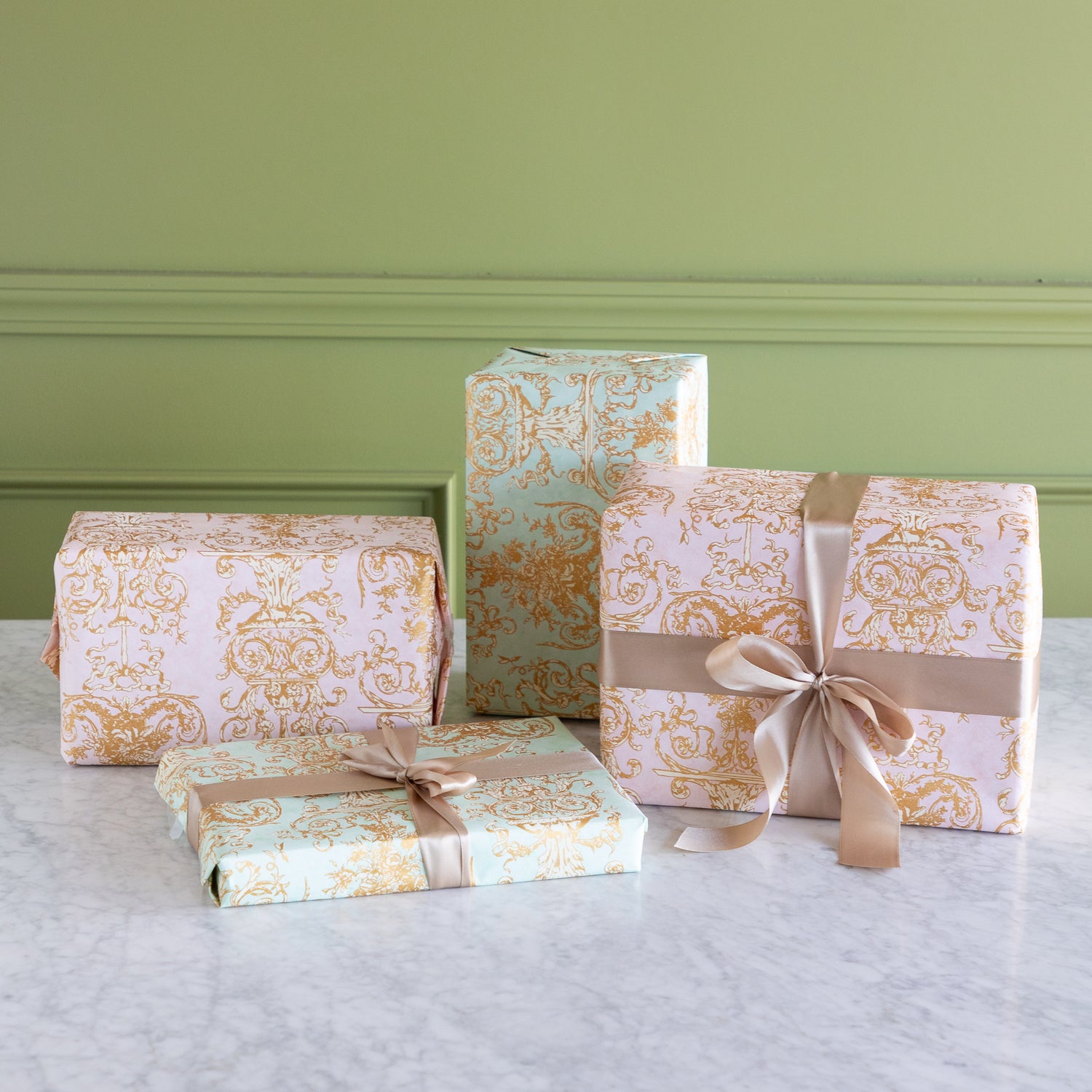 Gilded Scroll Wrapping Sheets