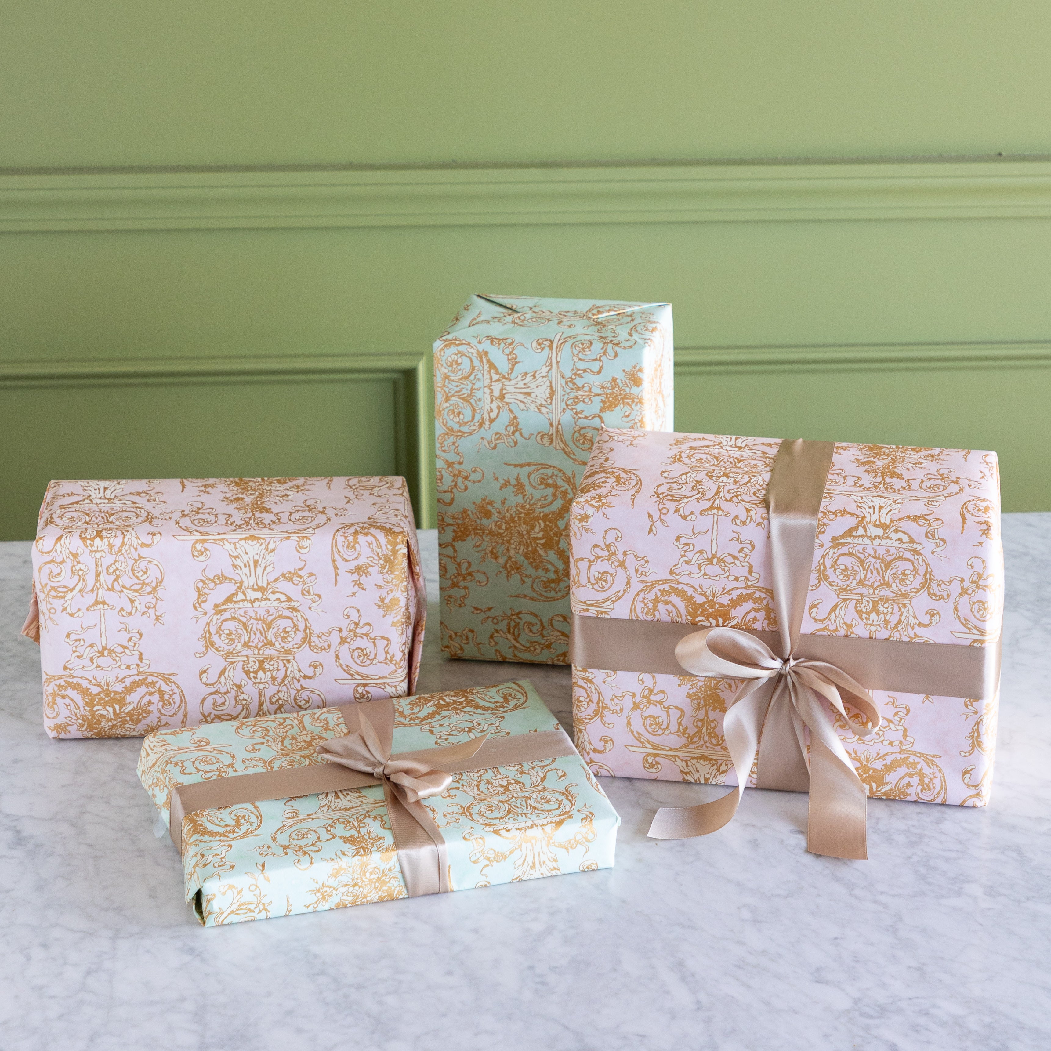 Gilded Scroll Wrapping Sheets