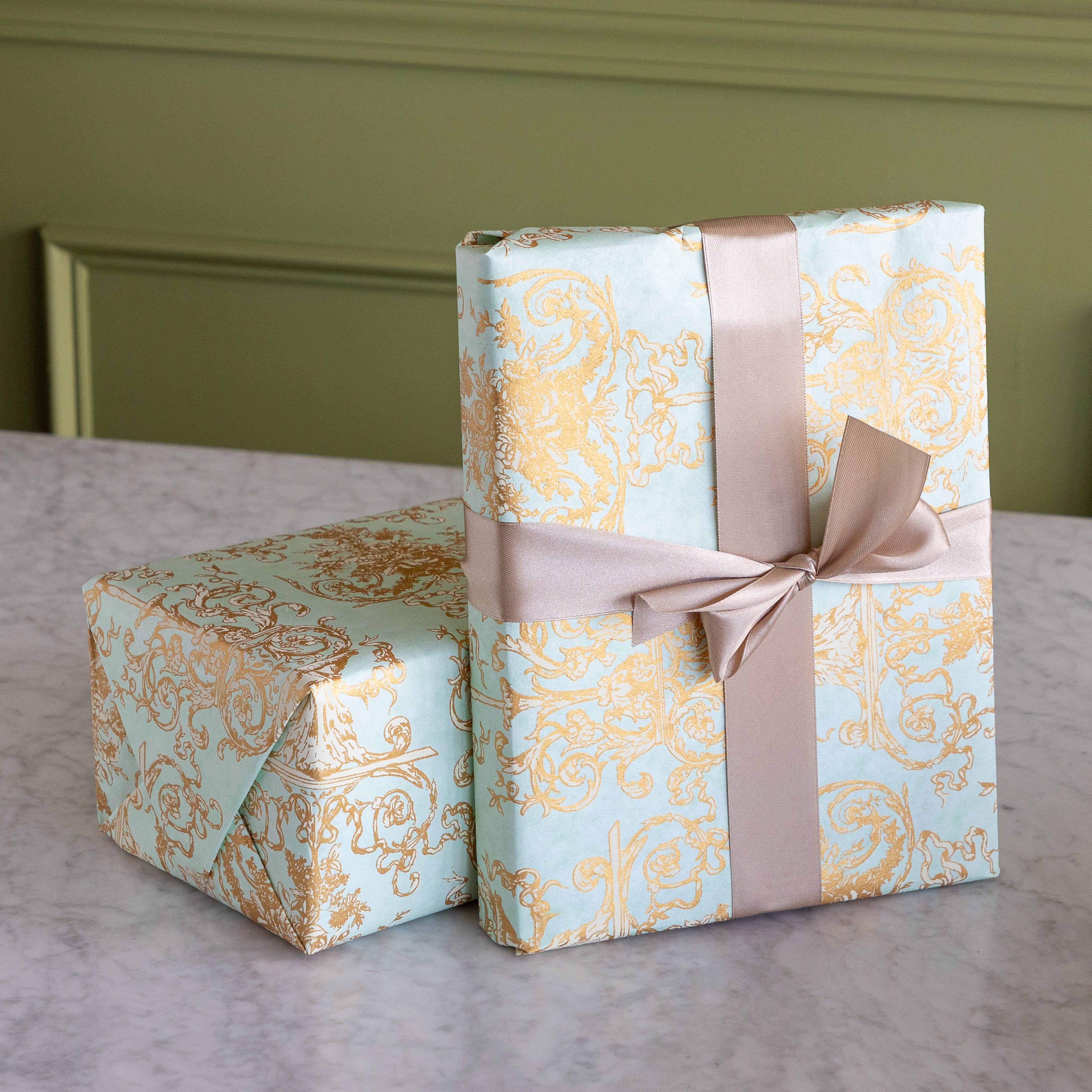 Gilded Scroll Wrapping Sheets