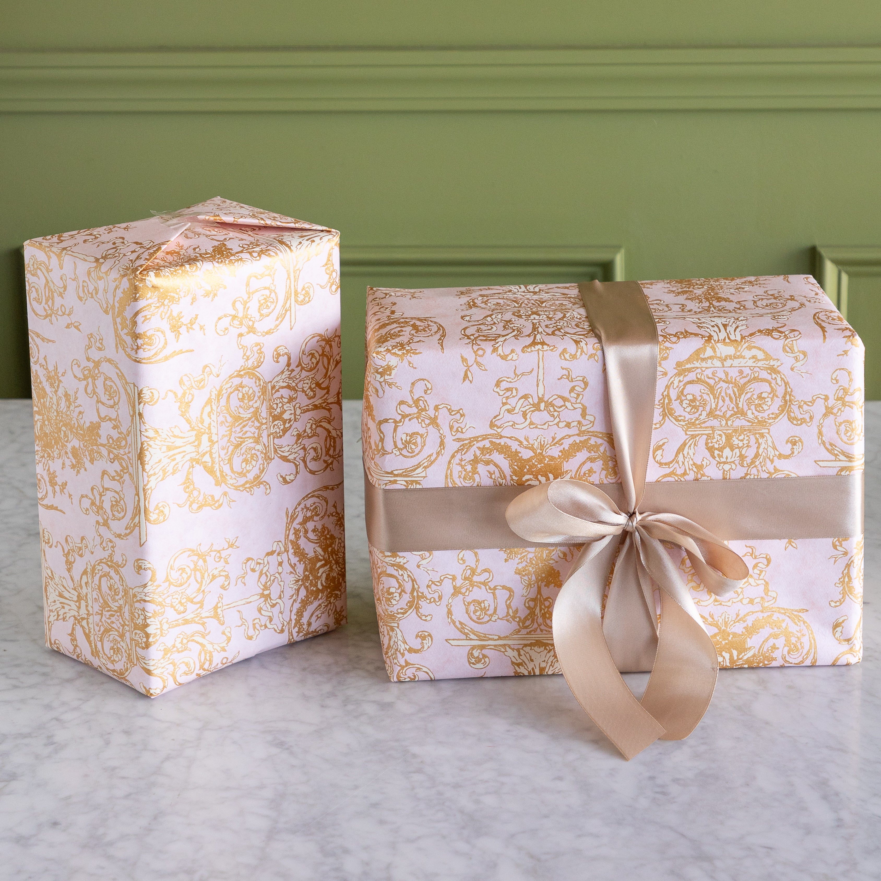 Gilded Scroll Wrapping Sheets
