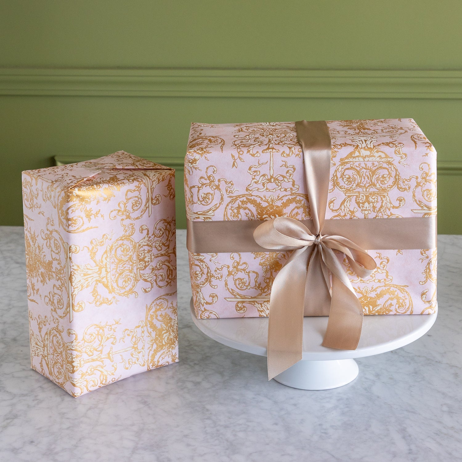 Gilded Scroll Wrapping Sheets