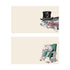 Stationery with illustrations of fish on them. The top one has a fish with a top hat and a monocle and the bottom has a fish in a reading chair with piles of books next to it. 