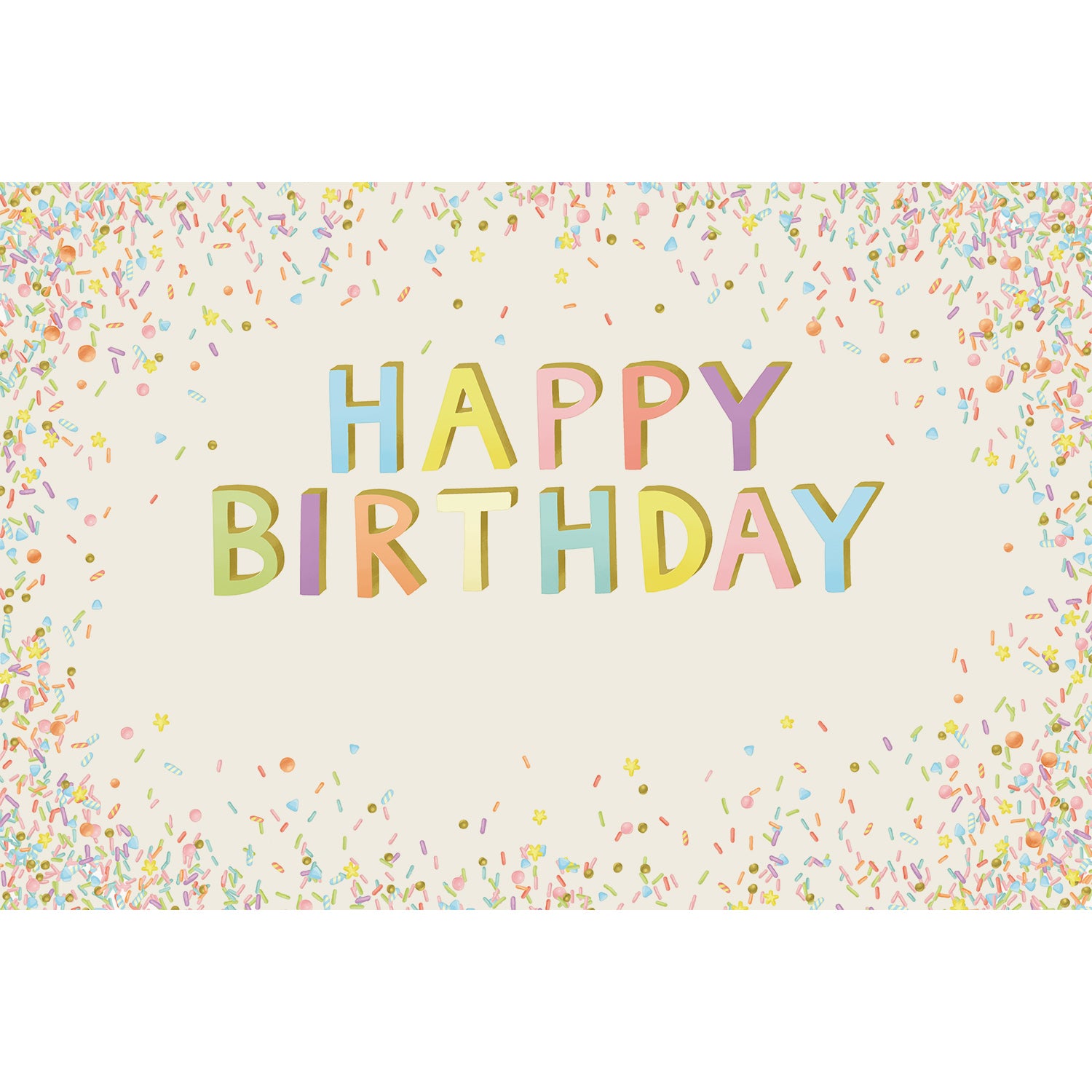 Happy Birthday Sprinkles Personalized Placemat