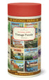 A 1000-piece National Parks 2 Puzzle featuring vintage imagery of U.S. national parks, packaged in a cylindrical container by Cavallini Papers & Co.