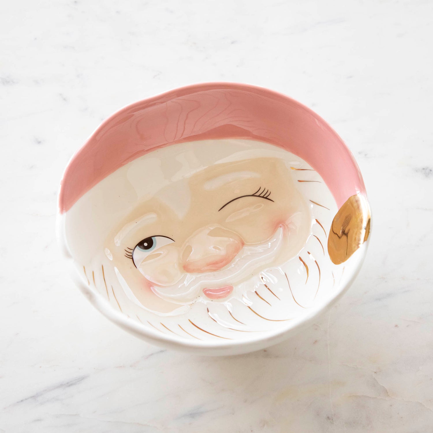 Papa Noel Mint or Pink Bowl