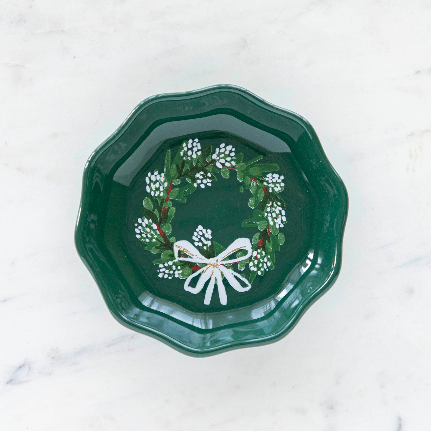 Wreaths Shaped Christmas Pinch Bowls