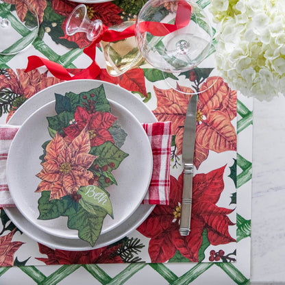 Festive Poinsettias Placemat