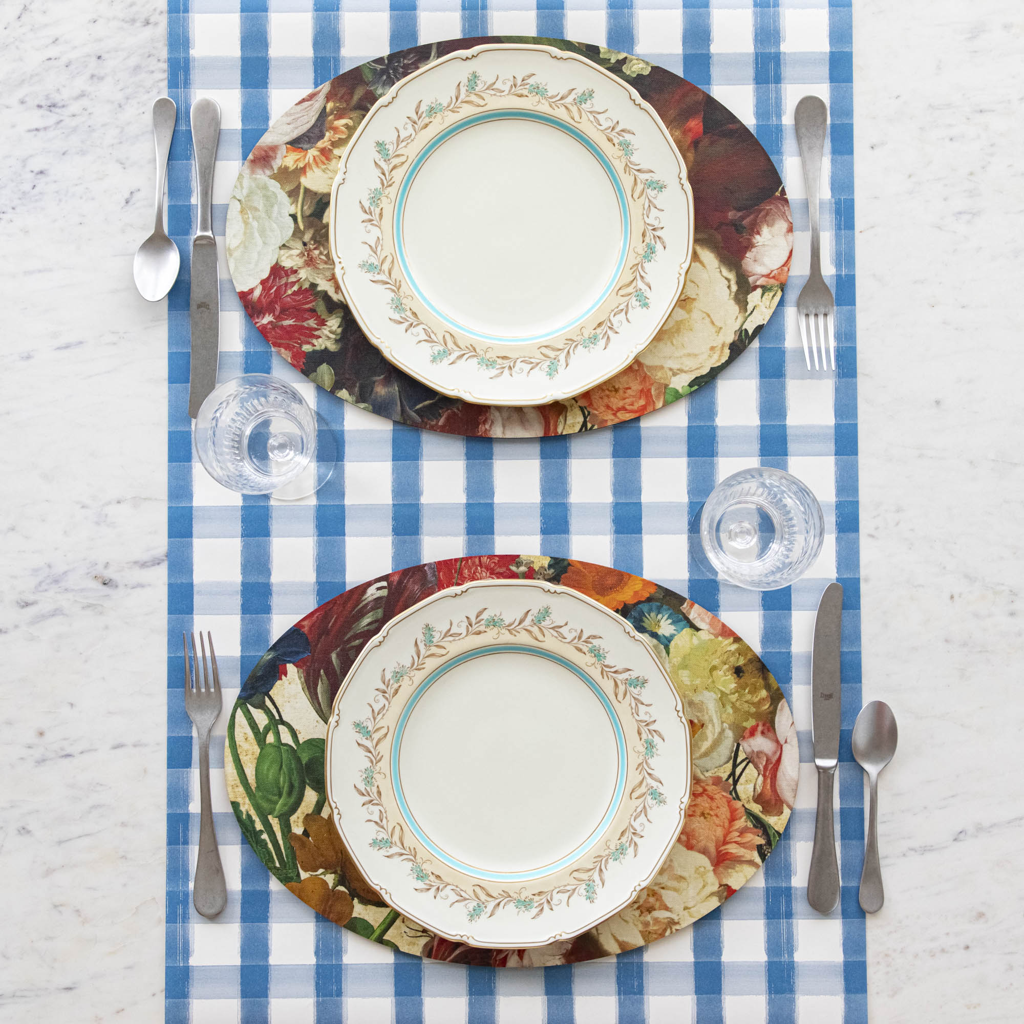 Oval Flemish Flowers Placemats