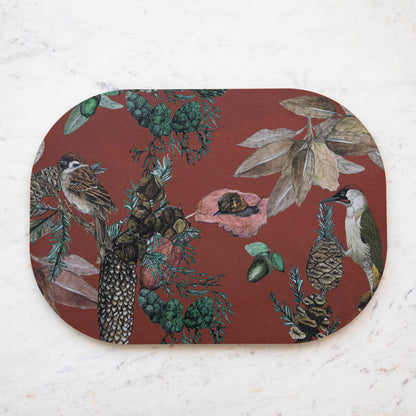 Italian Fall Bird &amp; Floral Placemats