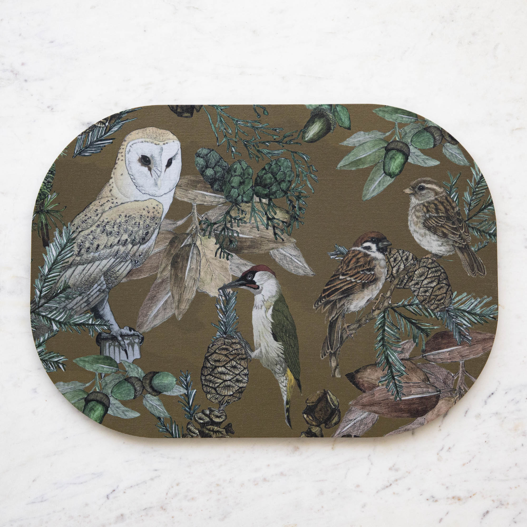 Italian Fall Bird &amp; Floral Placemats