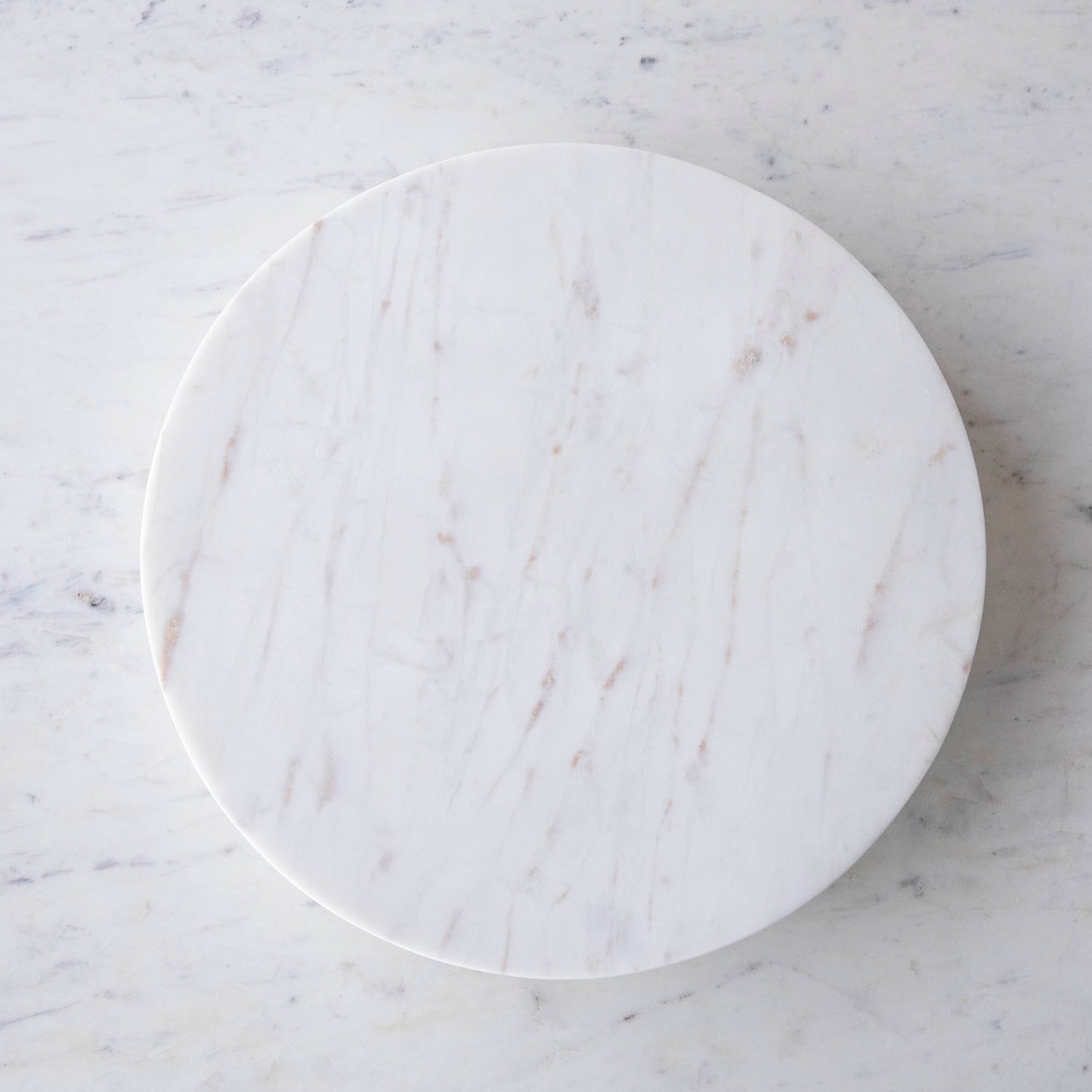 White Marble Lazy Susan, 15" Diameter – Hester & Cook