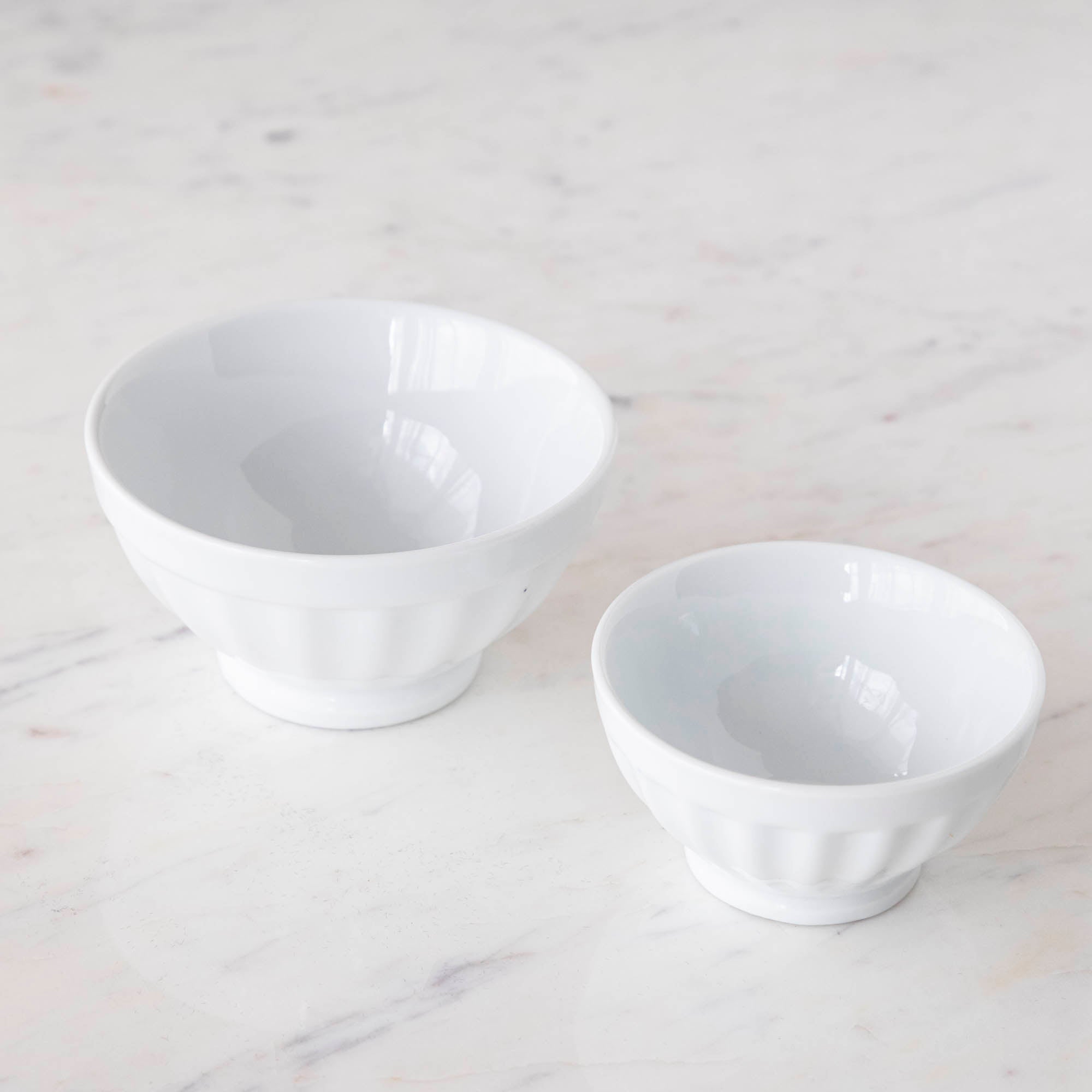 Porcelain Fluted Bowls