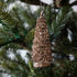 Copper Glitter Tree Ornament hanging in a tree