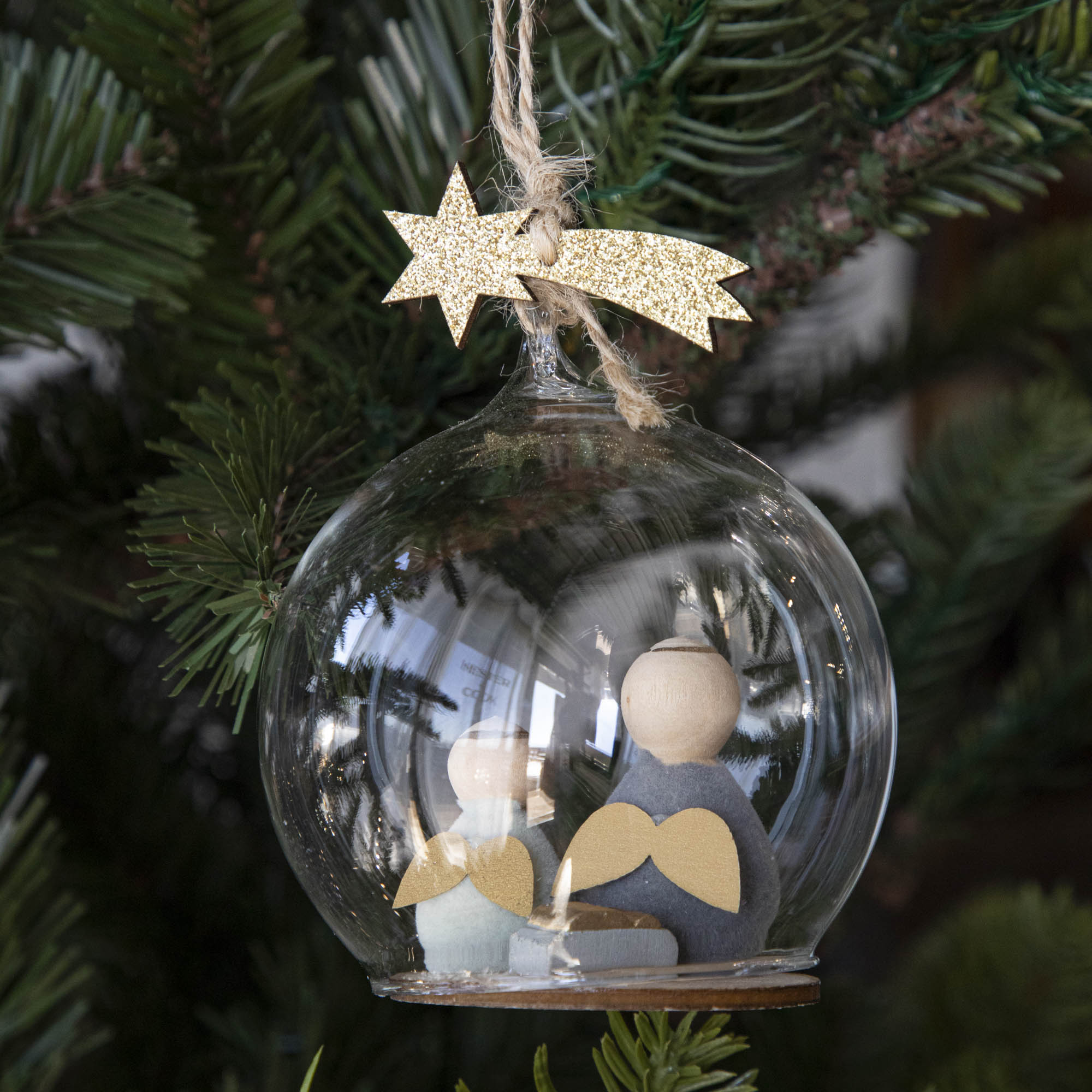 Nativity Dome Ornament, Assorted