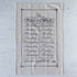 Days of the Week Tea Towel featuring the days of the week in black, cursive font.