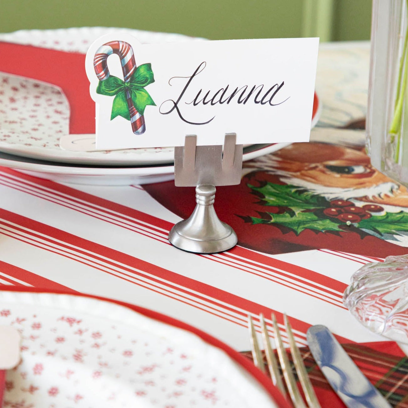 Candy Cane Place Card