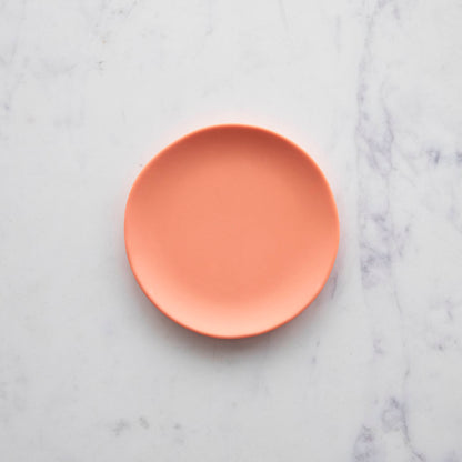 A 6&quot; Apricot Rainbow Melamine Plate by Glitterville.