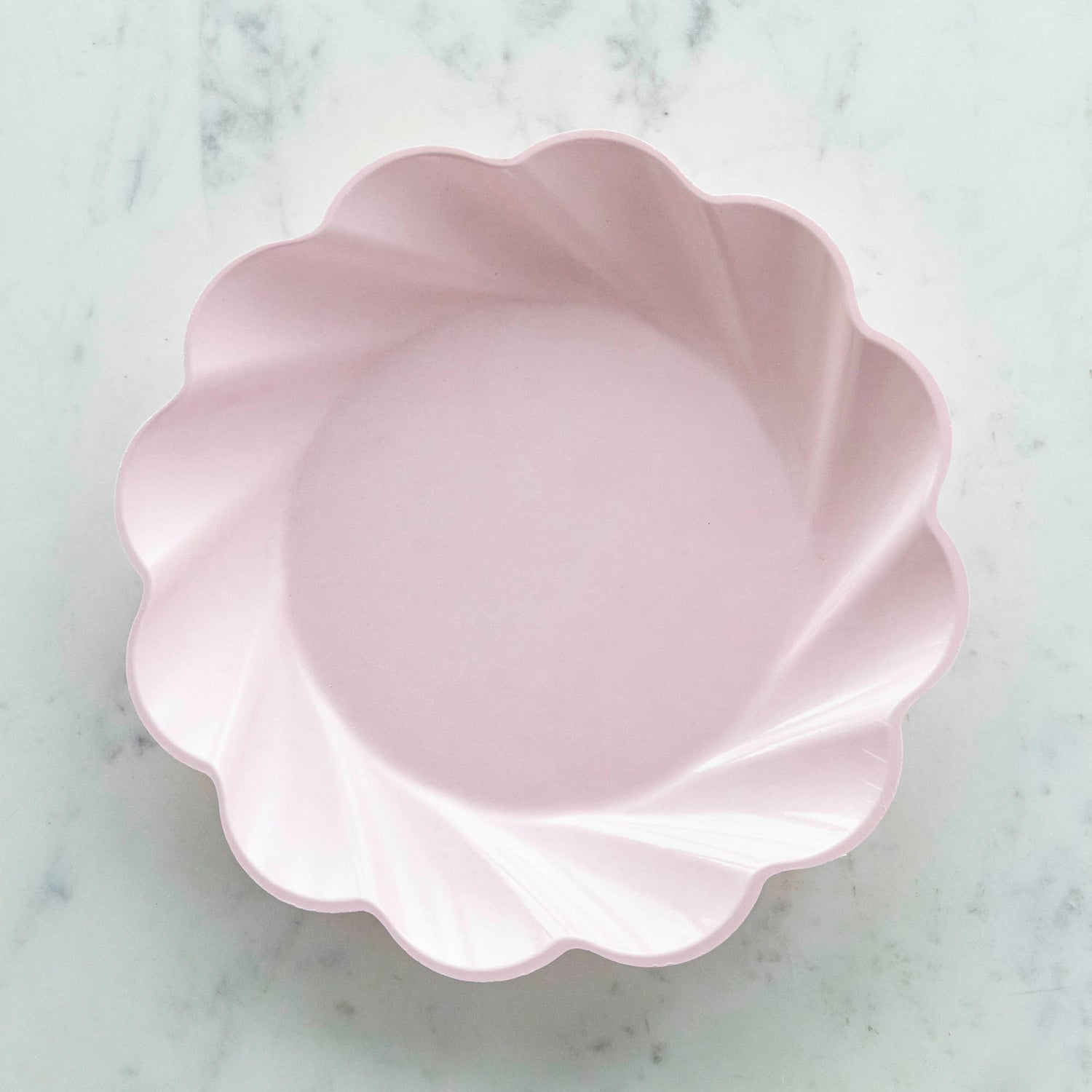 Wavy Eco Blush Plates